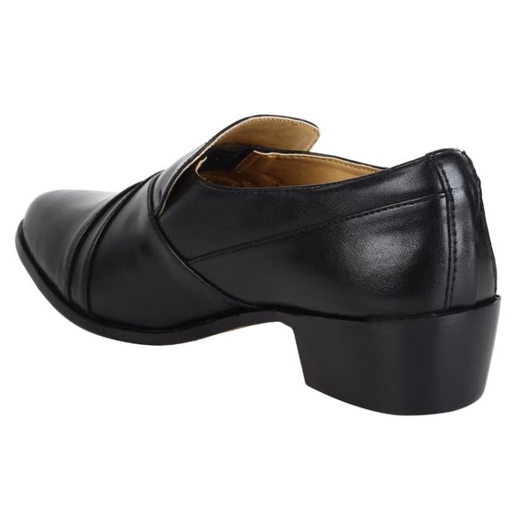 LIBERTYZENO Men\'s Black Slip-On\'s Shoes